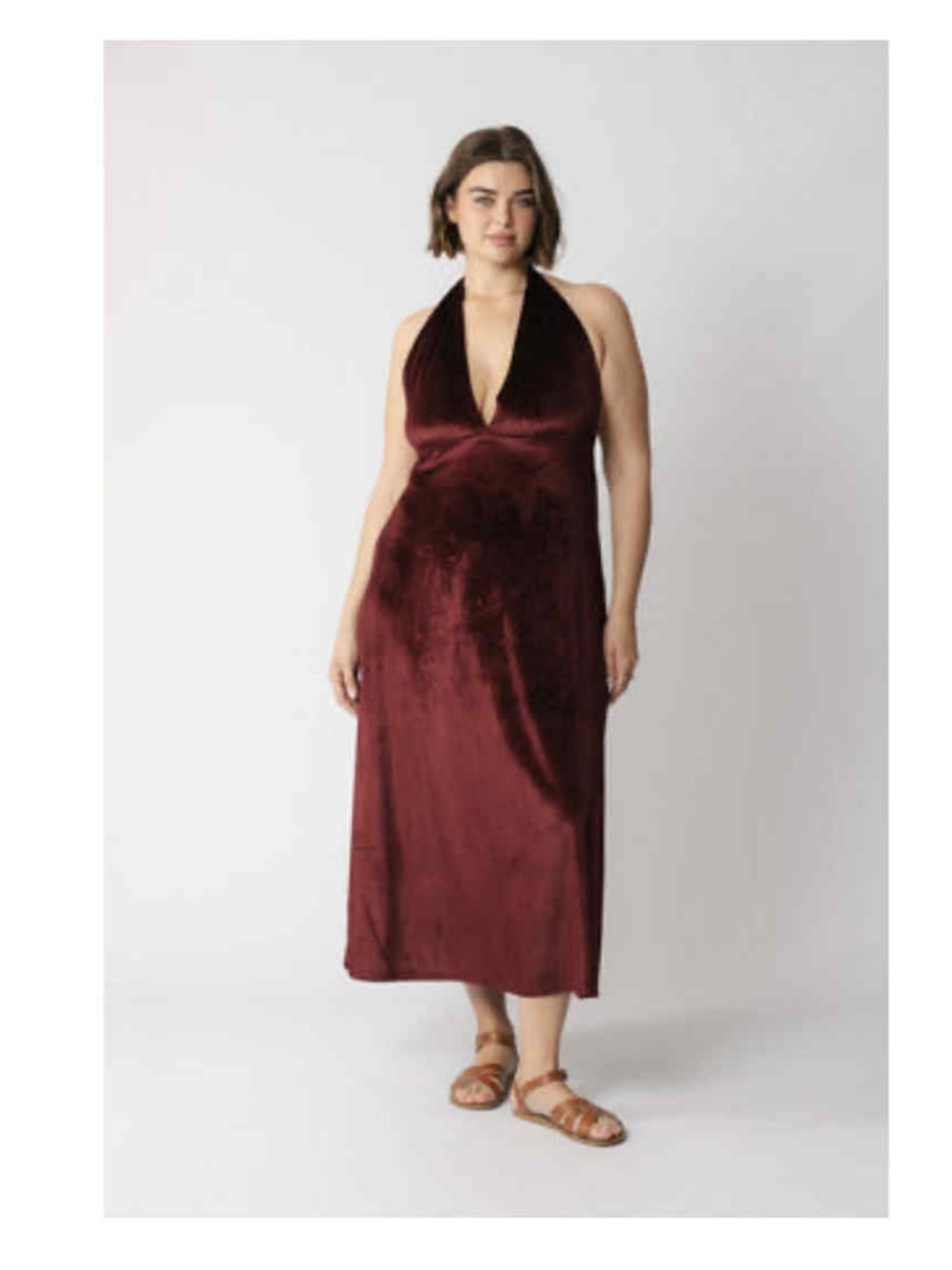 Tree of Life Burgundy Velvet Skirt